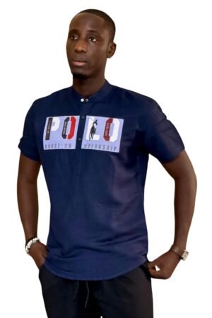 Chemise Bleu de Nuit pour Homme – 100% Coton – Élégance et Confort